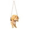 Design Toscano Yellow Lab Puppy on a Perch Hanging Dog Sculpture JQ108069